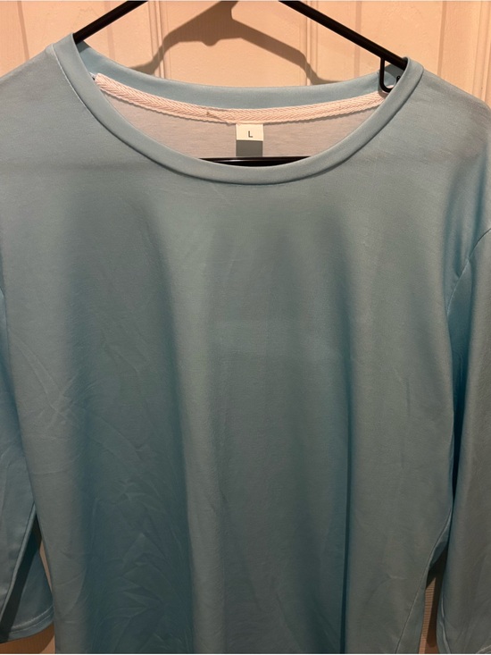 Tops - Light Blue Women Crew Neck Shirt - Brand Not Specified